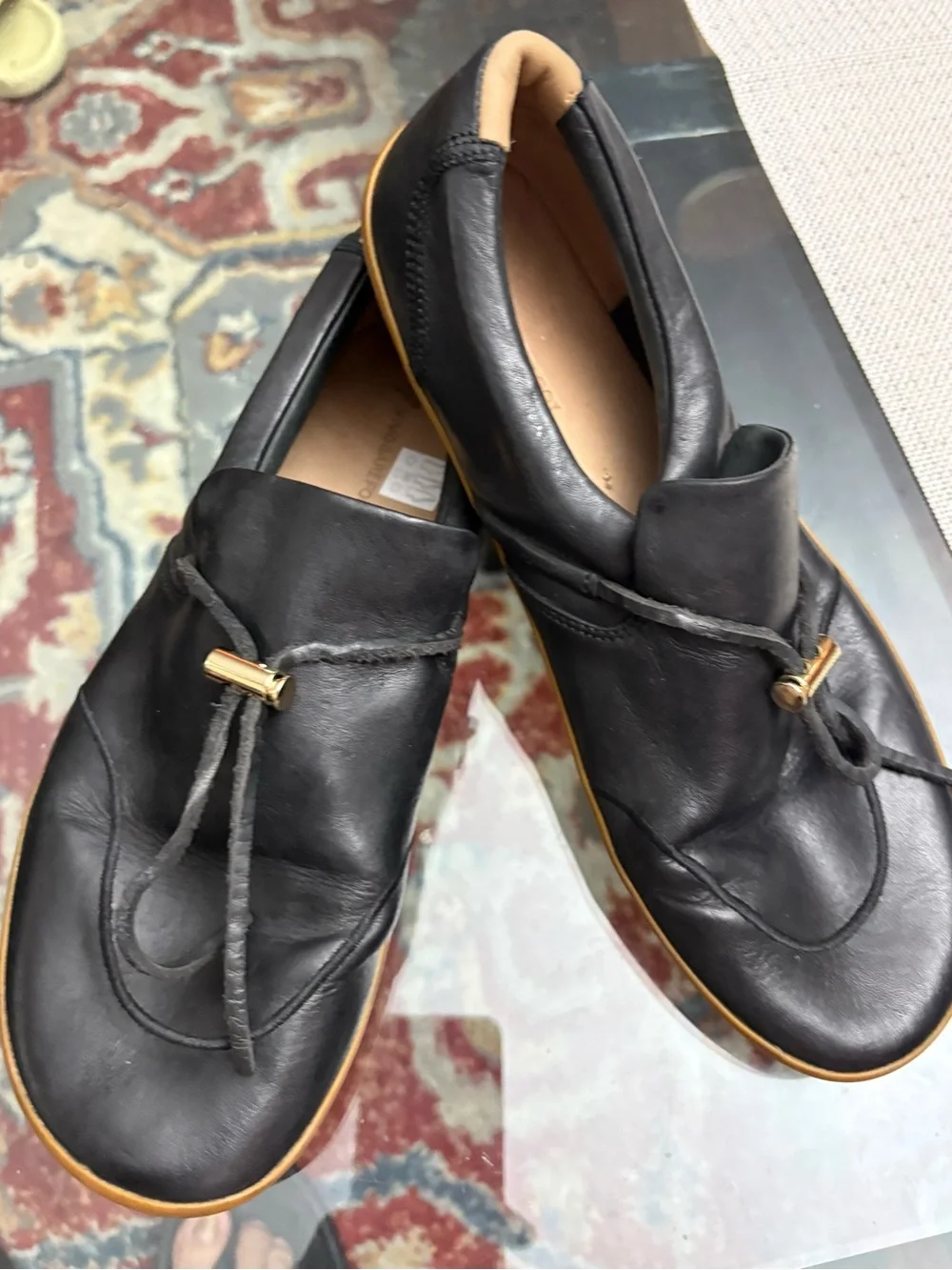 Vivo Barefoot Women's black  Loafers with Tassel Detail size42 /11US